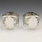 British Vintage Silver Plated Napkin Ring Pair